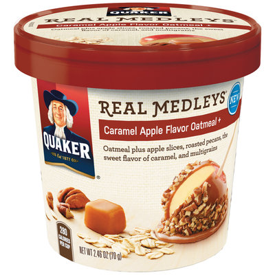 Quaker® Real Medleys Caramel Apple Flavor Instant Oatmeal