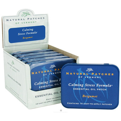 Frontier Essential Oil Patches Bergamot, Stress Relief 10 count tins