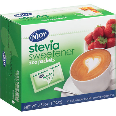 N'Joy® Brand Stevia Sweetener 100 Packets Box