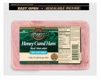Haggen Honey Cured Sliced 96% Fat Free Ham 16 Oz Zip Pak