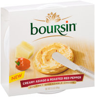 Boursin® Creamy Asiago & Roasted Red Pepper Gourmet Spreadable Cheese 6.5 oz. Tub