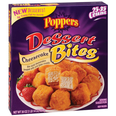 Poppers Cheesecake Dessert Bites 30 Oz Box