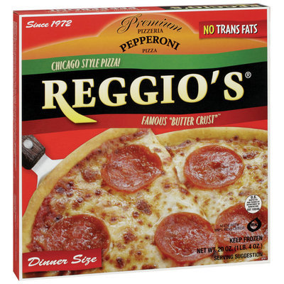 REGGIO'S Pepperoni Chicago Style Dinner Size Pizza 20 OZ BOX