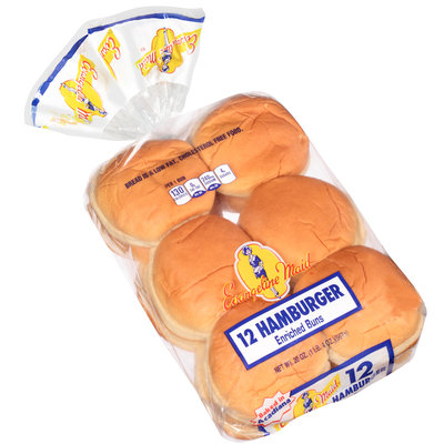 Evangeline Maid® Hamburger Enriched Buns 12 ct Bag