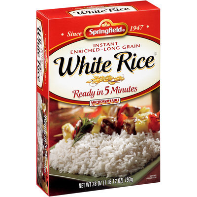 Springfield® Instant Enriched Long Grain White Rice 28 oz. Box