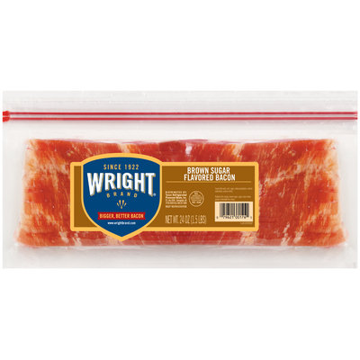 Wright® Brown Sugar Flavored Bacon 24 oz. Pack
