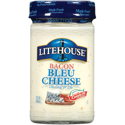 Litehouse Bacon Bleu Cheese Dressing & Dip 13 Fl Oz Jar