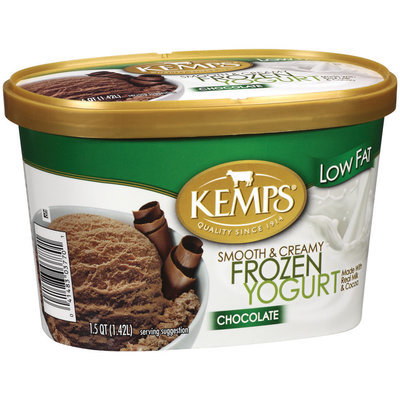 Kemps Low Fat Chocolate Frozen Yogurt 1.5 Qt Carton