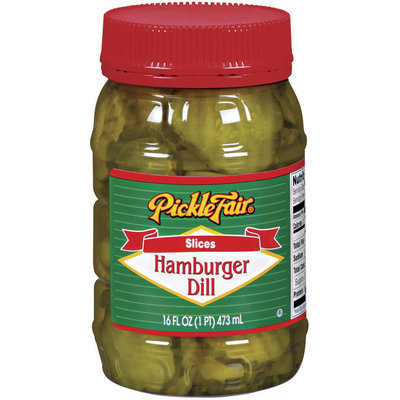Pickle Fair Hamburger Dill Slices Pickles 16 Oz Jar