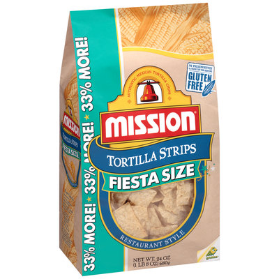Mission® Fiesta Size Restaurant Style Tortilla Strips 24 oz. Bag