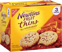 Nabisco® Newton's Fruit Thins Cranberry Citrus Oat Crispy Cookies 3-10.5 oz. Packs