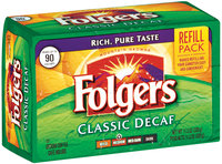 Folgers Classic Decaf Medium Refill Pack Ground Coffee 11.3 Oz Brick