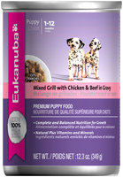 Eukanuba Puppy Mixed Grill with Chicken & Beef in Gravy Dog Food 12.3 oz. Can