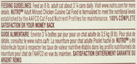 Nutro® Adult Minced Chicken Cuisine in Tasty Gravy Adult Cat Food 3 oz. Can