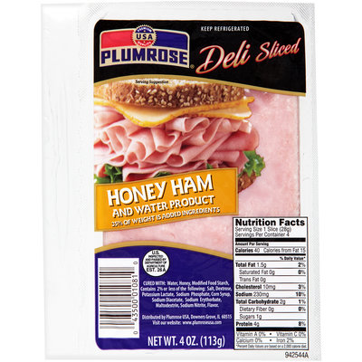 Plumrose® Deli Sliced Honey Ham