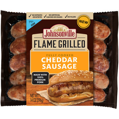 Johnsonville Flame Grilled Fully Cooked Cheddar Sausage