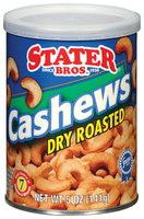 Stater Bros. Dry Roasted Cashews 5 Oz Can