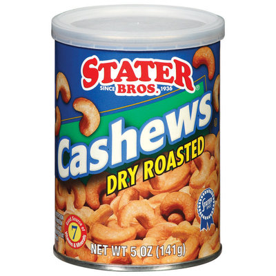 Stater Bros. Dry Roasted Cashews 5 Oz Can