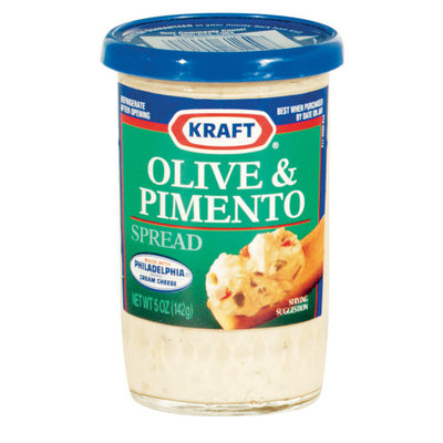 Kraft Cheese Spreads Olive & Pimento Cheese Spread 5 Oz Jar