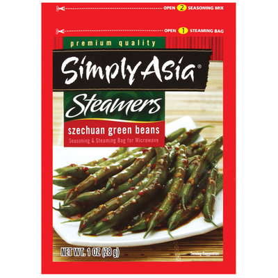 Simply Asia Steamers Szechuan Green Beans Dry Seasoning Mixes 1 Oz Packet