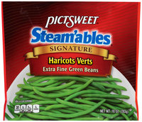 Pictsweet® Steam'ables® Signature Haricots Verts Extra Fine Green Beans 10 oz. Package