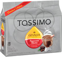 Tassimo Gevalia Limited Edition Peppermint Mocha Coffee & Flavored Chocolate Syrup T Discs 8 ct Bag