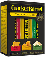 Cracker Barrel Cheddar Cheese Variety Pack 3-8 oz. Chunks