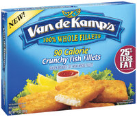 Van De Kamp's Crunchy 90 Calorie Fish Fillets 14 Oz Box