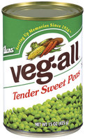 Veg-All Tender Sweet Peas 15 Oz Can