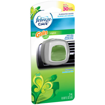 Car Febreze Car Vent Clips Gain® Original Air Freshener (1 Count, 0.06 Oz)
