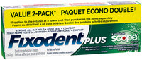 Control Plus Scope Flavor Fixodent Plus Scope Superior Hold Adhesive Cream, 57g TWIN
