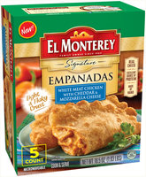 El Monterey™ Signature White Meat Chicken with Cheddar & Mozzarella Cheese Empanadas 16.5 oz. Box