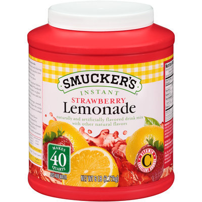 Smucker's® Instant Strawberry Lemonade Drink Mix 6 lb. Canister