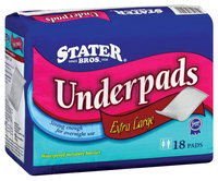 Stater Bros. Extra Large Underpads 18 Ct Bag