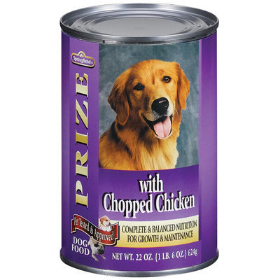 Springfield Prize Chopped Chicken Dog Food 22 Oz Can