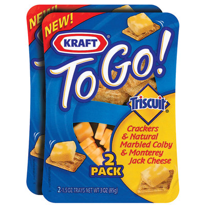 Kraft to Go! Triscuit & Colby Monterey Jack 1.5 Oz Crackers & Cheese 2 Pk Tray