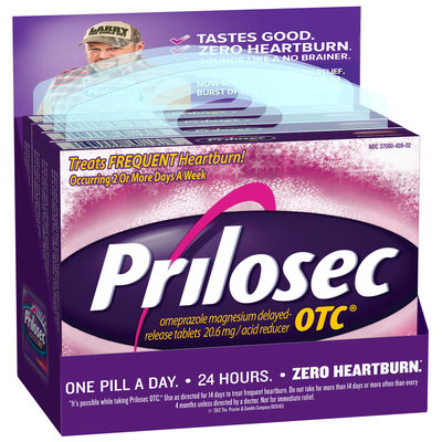 Acid Reducer Prilosec OTC Wildberry Peggable Tablets 14 Count