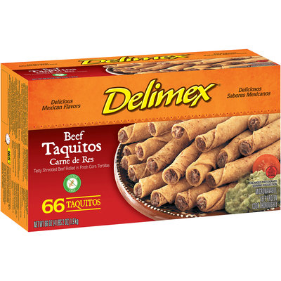 Delimex® Beef Taquitos 66 ct Box