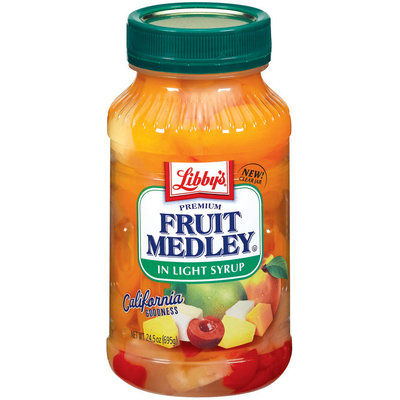 Libby's® Premium In Light Syrup Fruit Medley 24.5 Oz Plastic Jar