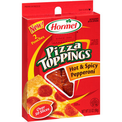 Hormel® Pizza Toppings Hot & Spicy Pepperoni 3.5 oz.