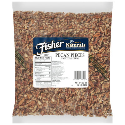 Fisher® Chef's Naturals® Fancy Medium Pecan Pieces 32 oz. Bag