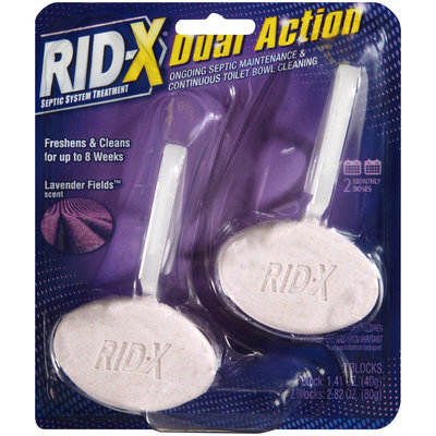 Rid-x® Dual Action Cling Lavender Fields Septic System Treatment 2 ct Pack
