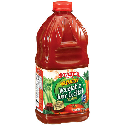 Stater Bros. Spicy Vegetable Juice Cocktail 64 Fl Oz Plastic Bottle