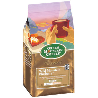 Green Mountain Coffee Roasters Flavored Wild Mountain Blueberry Ground Signature Coffee 12 Oz Stand Up Bag