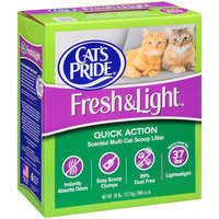 Cat's Pride® Fresh & Light® Quick Action Scented Multi-Cat Scoop Litter 28 lb. Box