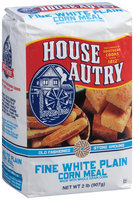 House-Autry Fine White Plain Corn Meal 2 lb. Bag