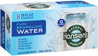 Hansen’s Pure Natural Sparkling Water 8-12 fl. oz. Cans