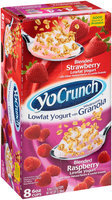 YoCrunch® Blended Lowfat Yogurt with Wholesome Granola Strawberry/Raspberry Variety Pack 8-6 oz. Cups
