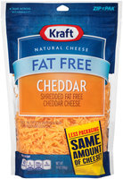 Kraft Shredded Fat Free Cheddar Cheese 14 oz. ZIP-PAK®