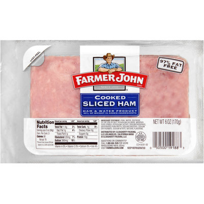 Farmer John® Cooked Sliced Ham 6 oz. Pack